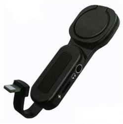  Lightning->3.5mm Jack átalakitós Töltő és Adapter, telefontartó funkció, fekete (Lxs010)