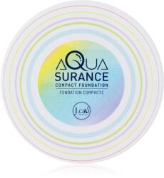 J. Cat Beauty Aquasurance kompakt púderes alapozó közepes vagy teljes fedésért árnyalat 100 Porcelain 9 g