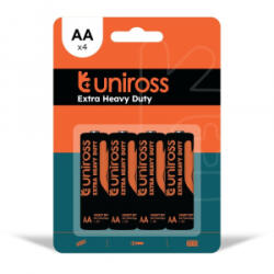 Uniross R6/AA/ceruza, 1, 5V szén-cink ceruza elem 4db/bliszter