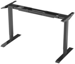 FlexiSpot ONE PIECE Elektromos Íróasztal Láb, 71-120 Cm Állítható, Kétmotoros, 100 kg Teherbírás, Memóriagombokkal, Fekete, Otthonra, Irodába (LEG-E2-DM-B)