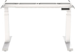FlexiSpot ONE PIECE Elektromos Íróasztal Láb, 58-125 Cm Állítható, Kétmotoros, 130 kg Teherbírás, Memóriagombokkal, Fehér, Otthonra, Irodába (LEG-E7-DM-W)