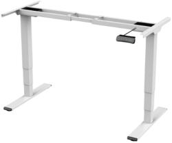 FlexiSpot E5 Elektromos Íróasztal Láb, Fehér, 60-125cm Állítható, Kétmotoros, 120 kg Teherbírás, Memóriagombokkal (LEG-E5-DM-W)