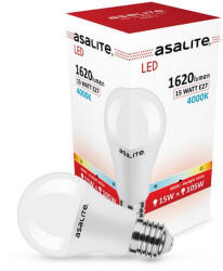 Asalite LED Izzó A65 gömb E27 15W 4000K (1620 lumen) - smartdiszkont