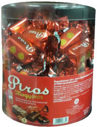 Piros Mogyorós tejcsokoládé praliné mogyorókrémmel és brownie-val - 832 g