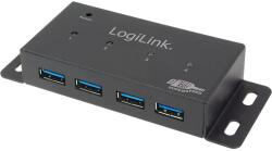 LogiLink UA0149 USB 3.0 Hub, 4 USB, 3.5A hálózati adapter, Fekete (UA0149)