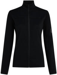 icebreaker Merino 300 RealFleece Descender LS Zip Black Női melegítőfelső L