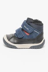 Geox Geox, Vízálló csizma nyersbőr betétekkel, Fekete, Tengerészkék, 21 EU (B462DC022FUC4429-21)