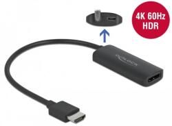 Delock HDMI DisplayPort 1.2/1.2a Átalakító Fekete 24cm 63206 (63206)