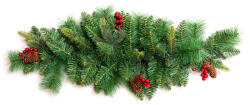 Dekortrend BERRYWIDE Koszorú, fenyőfüzér 90 cm (KGR_003)