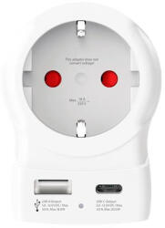 SKROSS Adapter, Egyesült Királyságba utazóknak, USB-C + USB-A, SKROSS (SKEUTOUKUSB) (SKEUTOUKUSB)