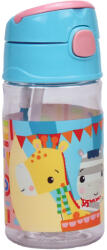  Fisher-Price Animals Party műanyag szívószálas kulacs akasztóval 350 ml (JAVGIM57163204)