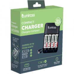 Uniross Standard Compact AA AAA 9V + 4xAA2100 (UCU009A) (UCU009A) - aqua