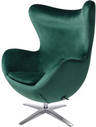 King Home EGG WIDE VELVET karosszék sötétzöld. 18 - bársony, alap acél (KHM-KH1501100230)