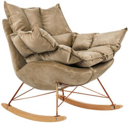 King Home Fotel bujany SWING VELVET khaki (KHM-KH1301100129)