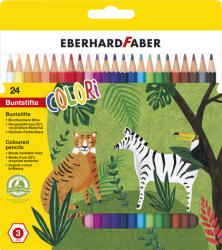 Eberhard Faber Creioane colorate plastic Eberhard Faber, 24 culori (EF514824)