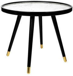 Frandsen King Home Padrino 60 Márvány Hatású Dohányzóasztal Fekete-Arany