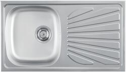 Metalac Chiuveta 1D Inox Luna Flex770 x 435 mm/sifon 90 mm, inox (123780) - 24mag Chiuveta