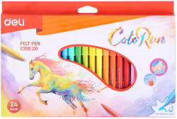Deli Carioci Deli ColoRun DLEC10020, 24 culori (DLEC10020)