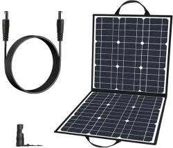 Hordozható napelem, 100 W, 18 V, Méretek: 41, 34*20, 07 hüvelyk, Súly: 4, 62 lb, USB-kimenet: 5V/2, 1A X1, Cellahatékonyság: 21, 5%-23, 5%