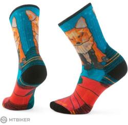 Smartwool HIKE TARGETED CUSHION GEO FOX PRINT CREW női zokni, capri (S)