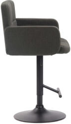  Los Angeles Bárszék - Szövet - Fekete-Sötétszürke
