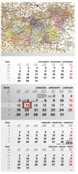 KALENDART 2026 T079 4 havi Magyarország térkép speditőrnaptár (26T7900-020) - officedepot