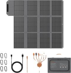  Hordozható napelem, kompakt kialakítás, több eszköz kompatibilitása, 120 W-os napelemes töltő