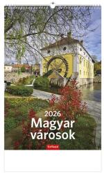 KALENDART 2026 T094 Magyar városok falinaptár (26T9400-16A) - officedepot