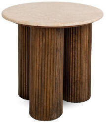 Ma Maison Ragno Márvány Kisasztal Mangófa Bézs