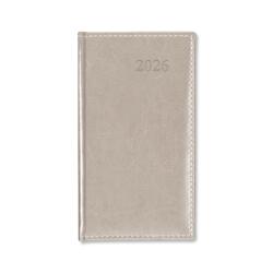 PERIOD Border Ezüst 2026 álló körbevarott zsebnaptár (P4114-4557) - officedepot