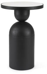 Bizzotto Rondel 41 Geometrikus Márvány Dohányzóasztal Fekete-Fehér