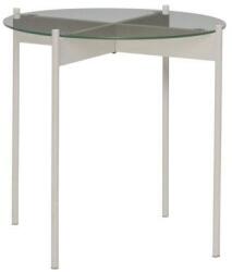 Hübsch Elegáns Homokszínű Üveg Kisasztal