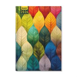 PERIOD Basic Leaves 2026 A5 napi beosztású határidőnapló (P4114-1911) - officedepot