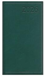 KALENDART Traditional 2026 T035 zöld heti beosztású álló zsebnaptár (26T035T-006) - officedepot