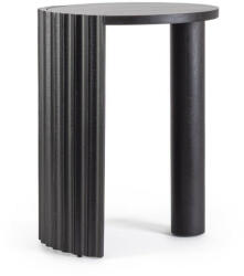 Bizzotto Orissa Mangófa Dohányzóasztal Fekete Bordázott Lábbal