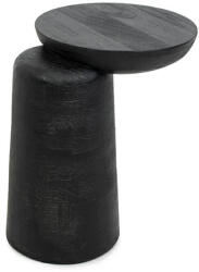 Ma Maison Elias Mangófa Kisasztal Fekete Aszimmetrikus