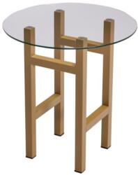 Hübsch Modern Oliva Színű Kerek Kisasztal