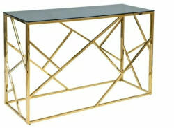 Signal Escada Luxus Konzolasztal Edzett Üveg Arany Geometrikus