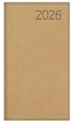 TOPTIMER Kalendart Traditional 2026 T035 bézs heti beosztású álló zsebnaptár 26T035T-007 (26T035T-007)