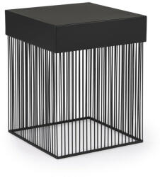 Bizzotto Yasline Geometrikus Fém Dohányzóasztal Fekete