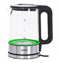 Mesko Ms 1301 black Üveg vízforraló 1, 7 L, állítható hőmérséklet (5903887803915)