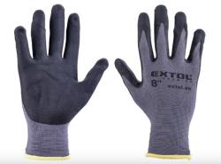 Extol nejlonkesztyű, varrás nélküli, félig nitrilbe mártott, 8"-os méret 8856680 (8856680)