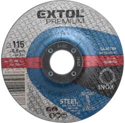 Extol vágókorong acélhoz/rozsdamentes acélhoz, átmérő 115 x 0, 8 x 22, 2 mm 8808150 (8808150)