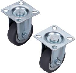 Extol forgó kerekek szürkésbarna gumi felnikkel, 2 darabos készlet, 50 mm átmérő 8856024 (8856024)