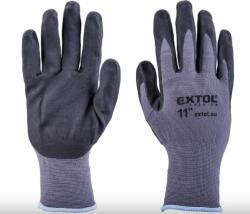 Extol nejlonkesztyű, varrás nélküli, félig nitrilbe mártott, 11"-es méret 8856683 (8856683)