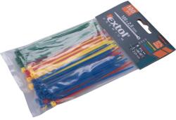 Extol pásky stahovací barevné, 100 x 2, 5 mm, 100ks, (4 x 25ks), 4 barvy, nylon PA66 8856192 (8856192)