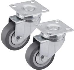 Extol forgógörgők szürkésbarna gumi felnikkel, 2 darabos készlet, 50 mm átmérő 8856023 (8856023)