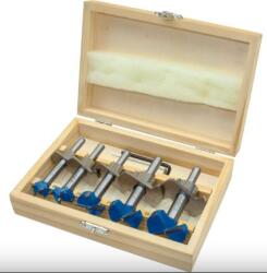 Extol marófejek, mélységütközővel, fához, 5 db-os készlet, ⌀15-20-25-30-35 mm, pengékkel 902003 (902003)