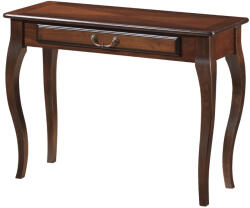 Signal Padova Klasszikus Konzolasztal Dió Furnér Hajlított Lábakkal