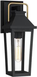 Elstead Lighting Quoizel QZ-BUCKLEY-S-MBK - Външно стенно осветително тяло BUCKLEY S 1xE27/40W/230V IP44 (ED0786)